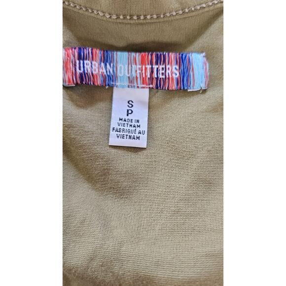 Urban Outfitters Bodycon Mini Dress Olive Army Green Corset Look Stretch Small S - Picture 4 of 4